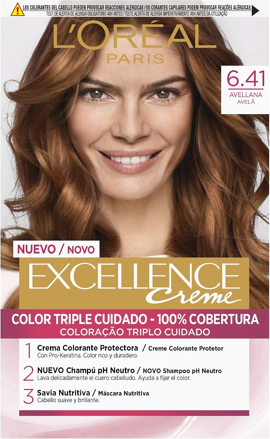L'ORÉAL PARIS EXCELLENCE Creme dye #6.41-hazelnut 192 ml