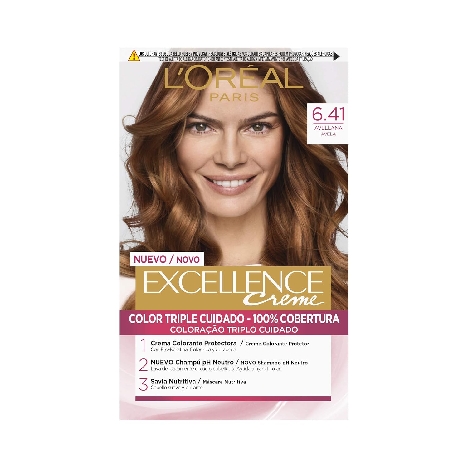 L'ORÉAL PARIS EXCELLENCE Creme dye #6.41-hazelnut 192 ml