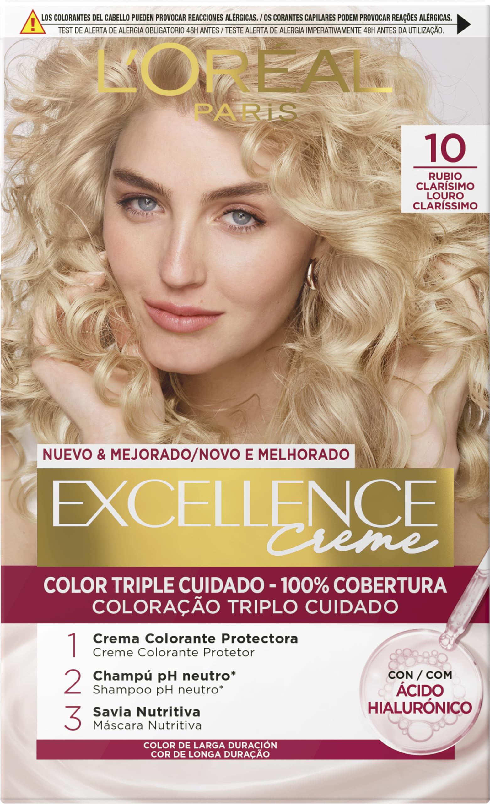 L'ORÉAL PARIS EXCELLENCE Creme dye #10 very light blonde 192 ml