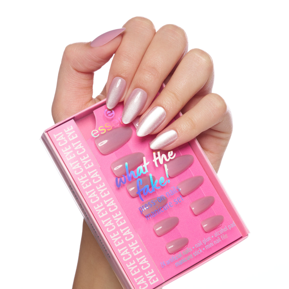ESSENCE WHAT THE FAKE! False Nails Set #02 - Cat Eye 6 pcs