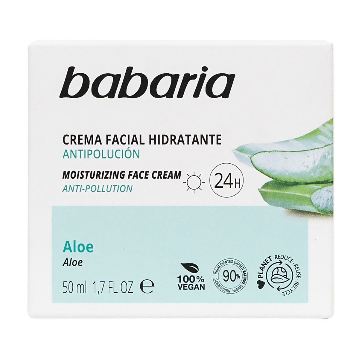 BABARIA ALOE VERA moisturizing cream 24 hours 50 ml