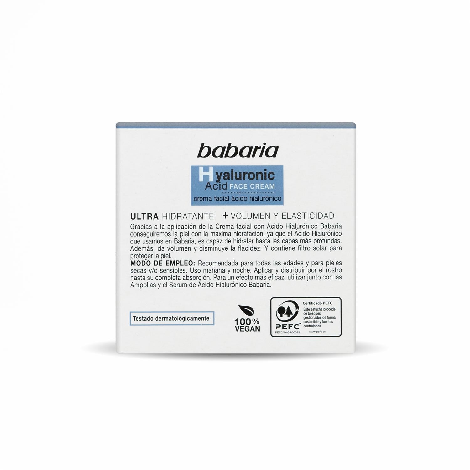 BABARIA HYALURONIC ACID ultra-hydrating facial cream 50 ml