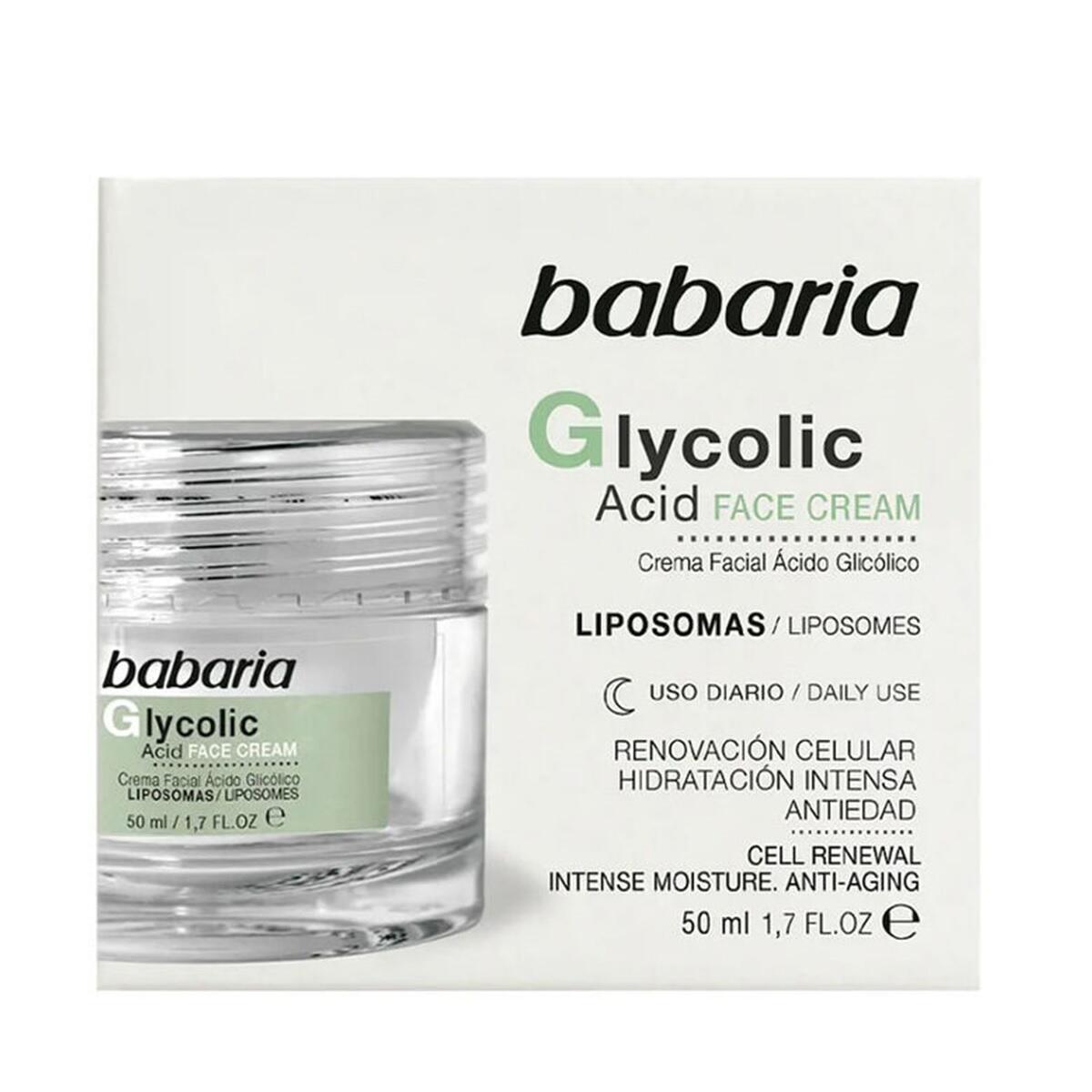 BABARIA GLYCOLIC ACID cell renewal facial cream 50 ml