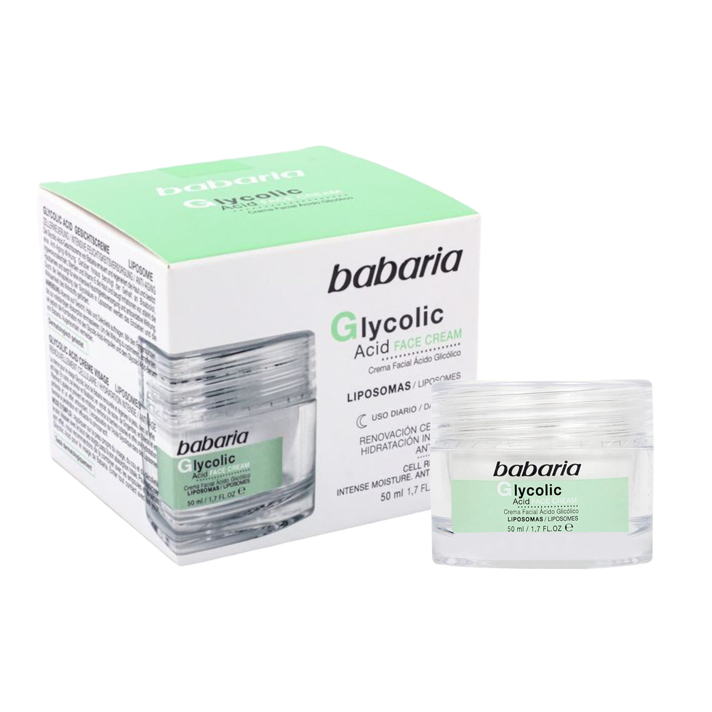 BABARIA GLYCOLIC ACID cell renewal facial cream 50 ml