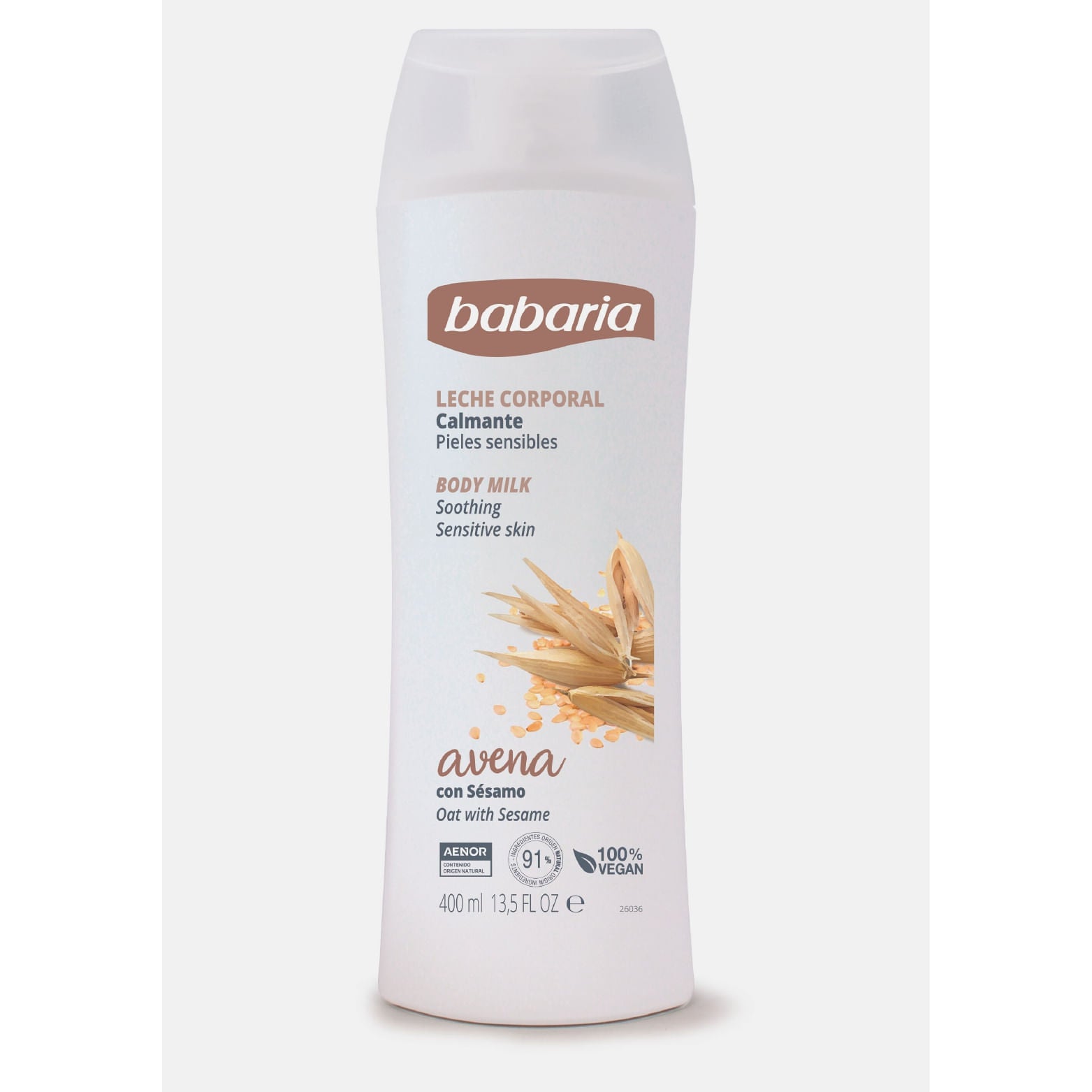 BABARIA AVENA body milk soothing sensitive skin 400 ml