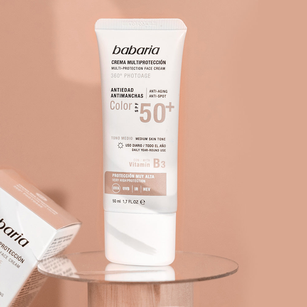BABARIA SOLAR MULTIPROTECTION color anti-spot cream SPF50+ 50 ml