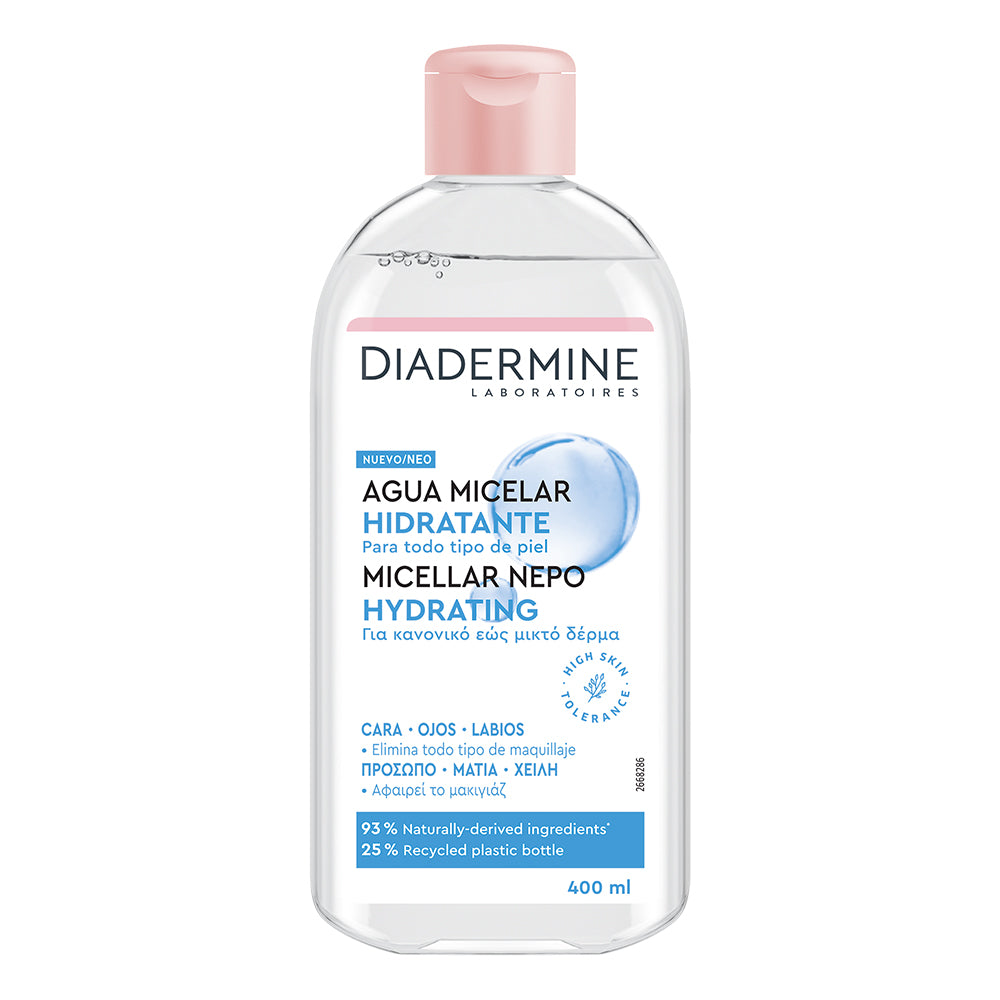 DIADERMINE MOISTURIZING MICELLAR WATER for face-eyes-lips 400 ml
