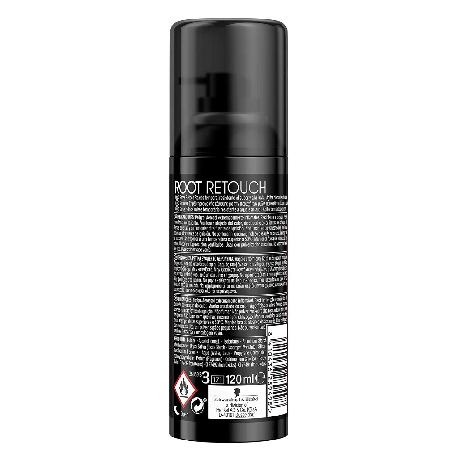SCHWARZKOPF MASS MARKET ROOT RETOUCHER root touch-up spray #brown