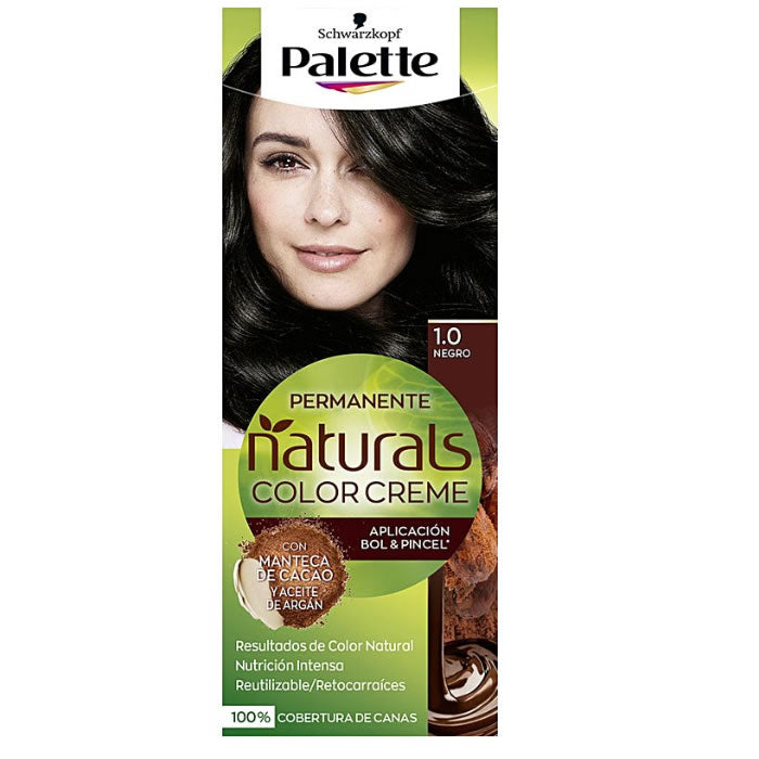NATURAL PALETTE dye #1.0-black 1 u
