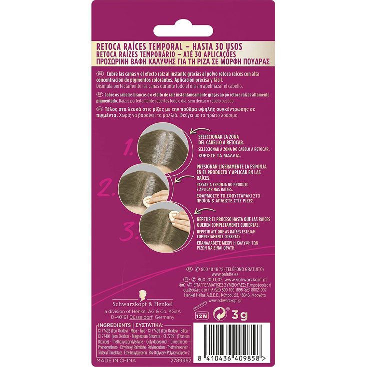 PALETTE ROOT RETOUCH COMPACT retouches roots #dark blonde 3 gr
