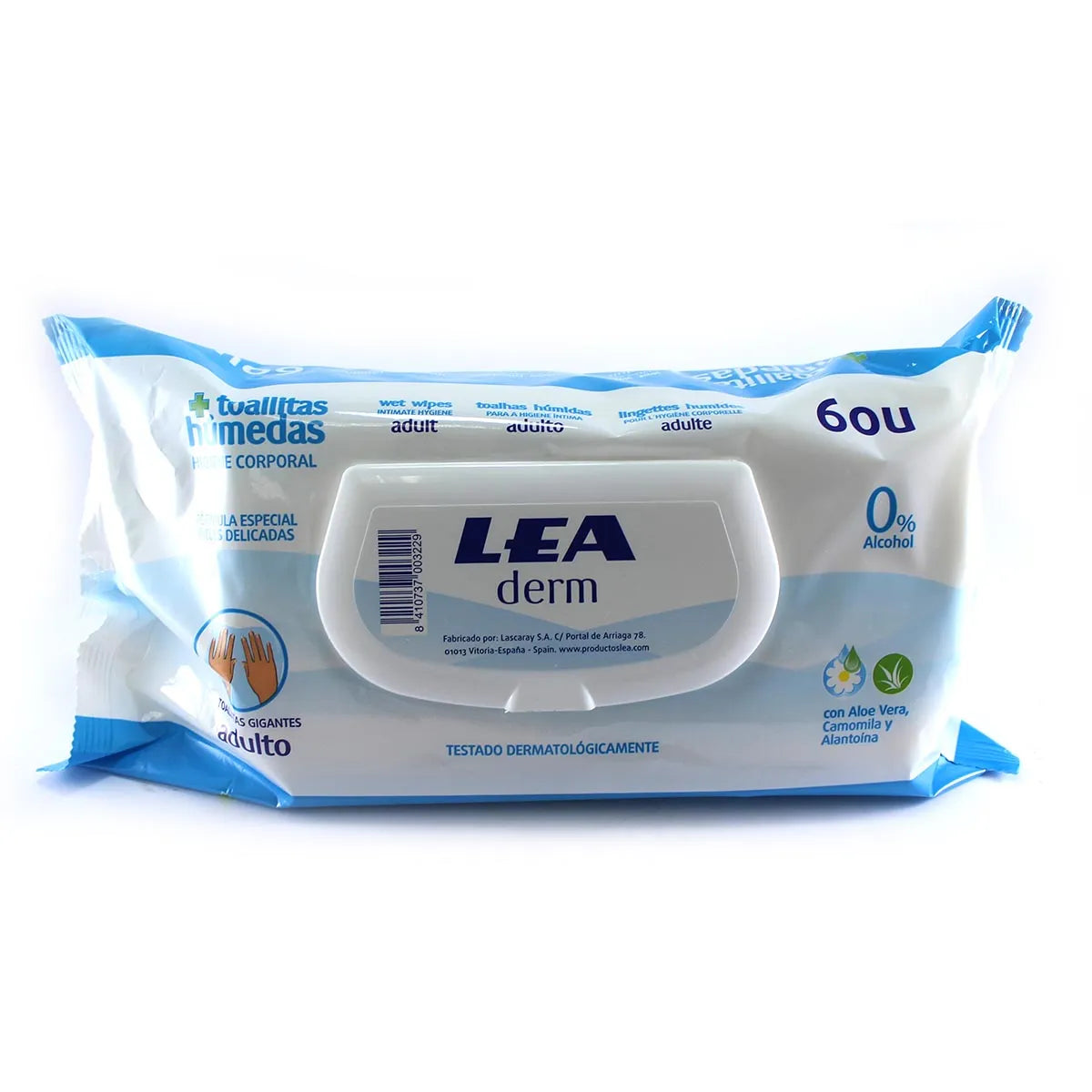 LEA SOFT &amp; CARE adult body hygiene wipes 64 units