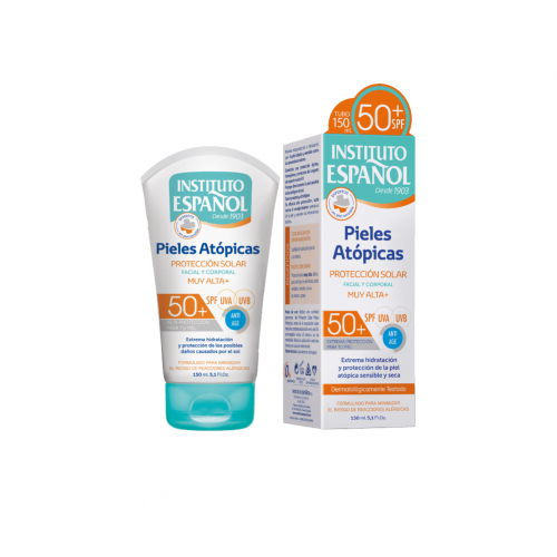 INSTITUTO ESPAÑOL ATOPIC SKIN facial and body sun protection SPF50+ 150 ml