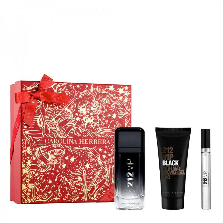 CAROLINA HERRERA 212 VIP BLACK CASE 3 pcs