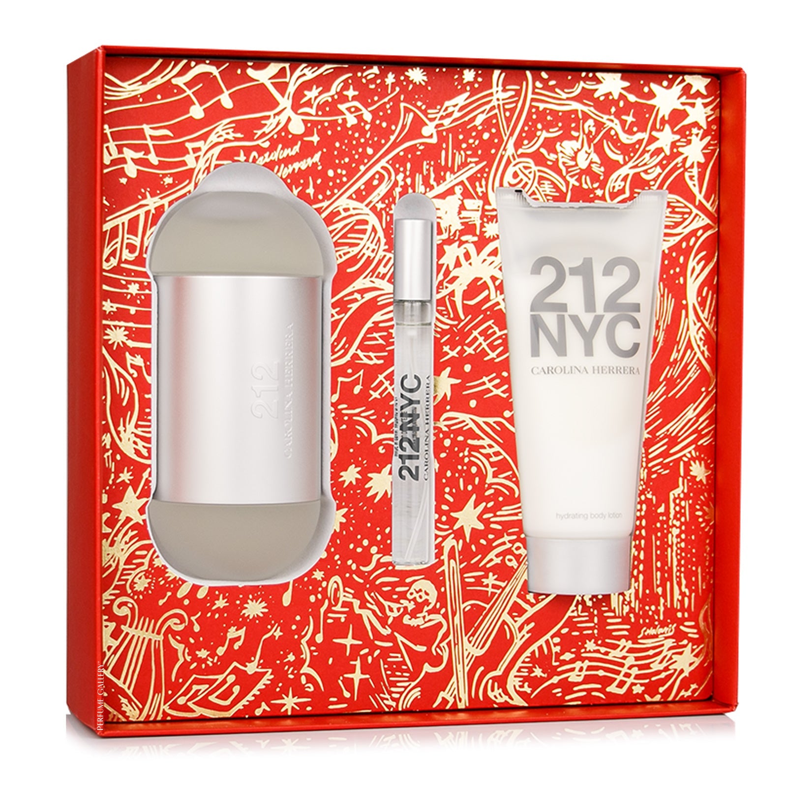 CAROLINA HERRERA 212 NYC FOR HER 3-piece case