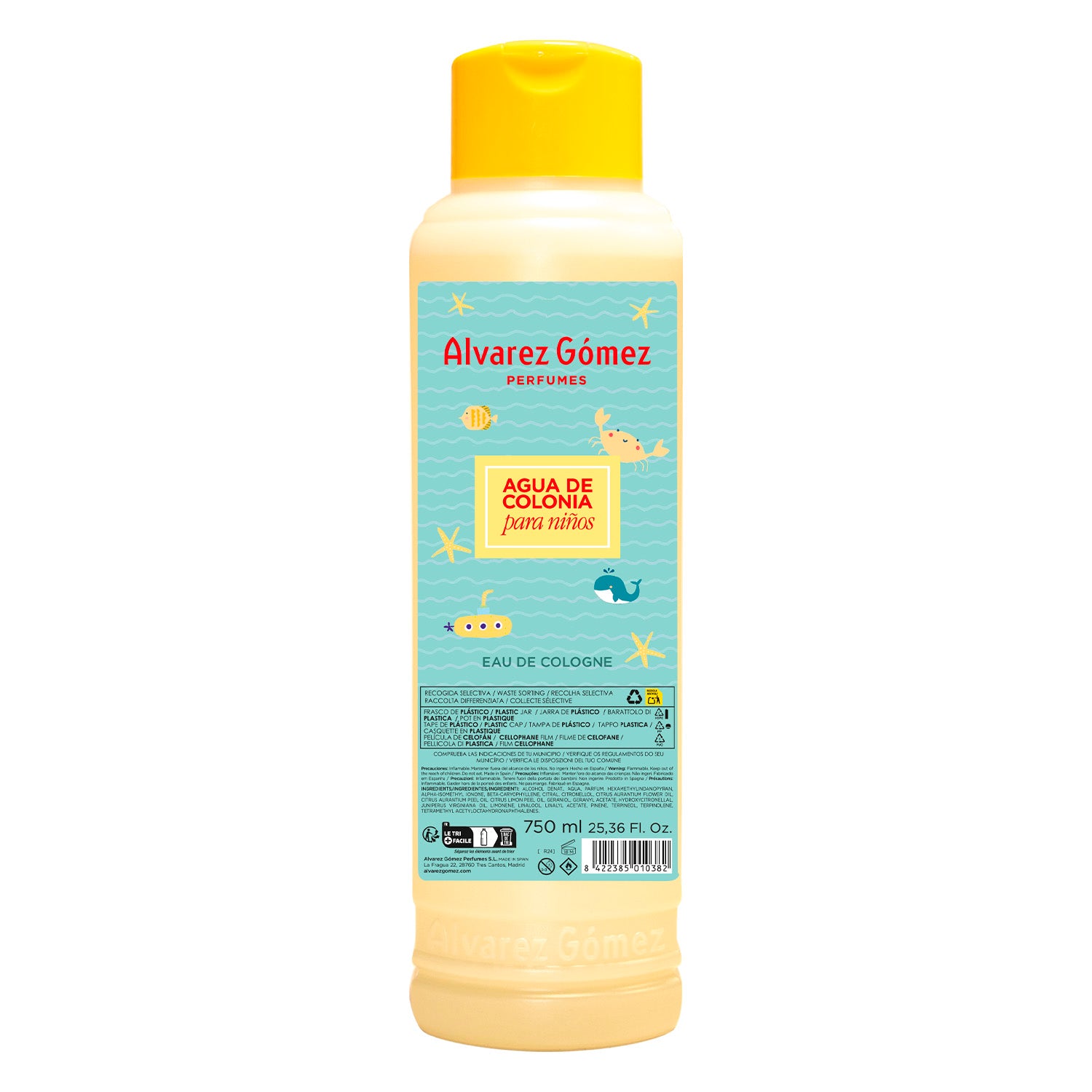 ALVAREZ GOMEZ EAU DE COLOGNE original fresh water 750 ml