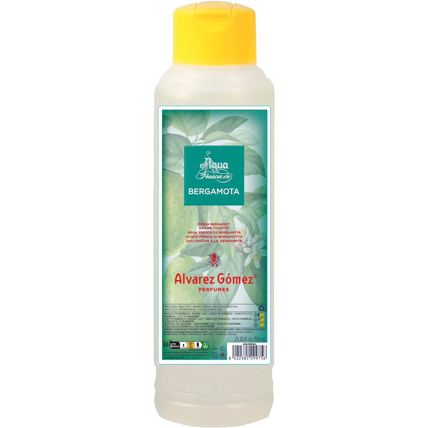 ALVAREZ GOMEZ Fresh Bergamot Water 750 ml