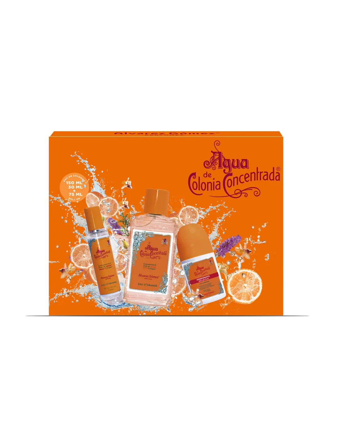 ALVAREZ GOMEZ D'ORANGE CONCENTRATED Eau de Cologne LOT 3 pcs