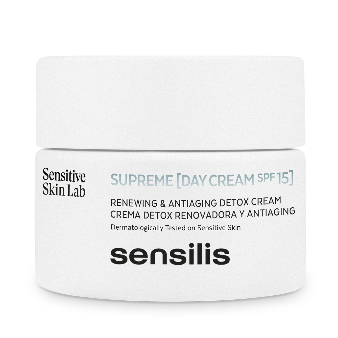 SENSILIS SUPREME crema de día SPF15+ detox renovadora y antiaging 50 ml