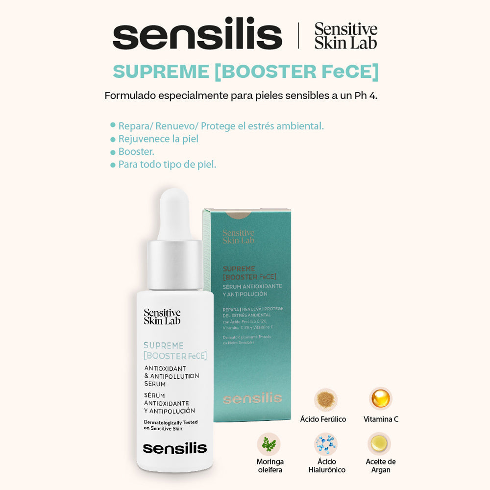 SENSILIS SUPREME [BOOSTER FeCE] sérum antioxidante y antipolución 30 ml