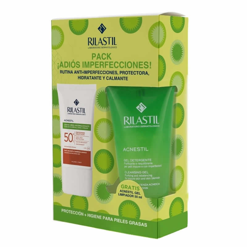 RILASTIL SUN SYSTEM ACNESTIL SPF50+ set 2 pz