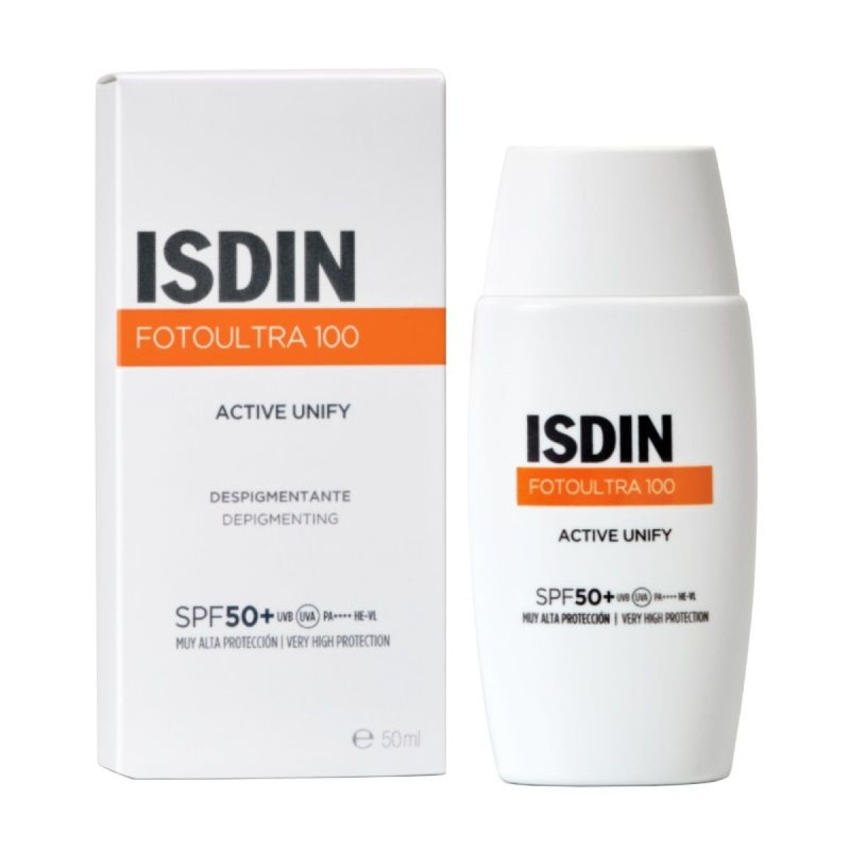 ISDIN PHOTO ULTRA 100 ACTIVE UNIFY fusion fluid SPF50+ 50 ml