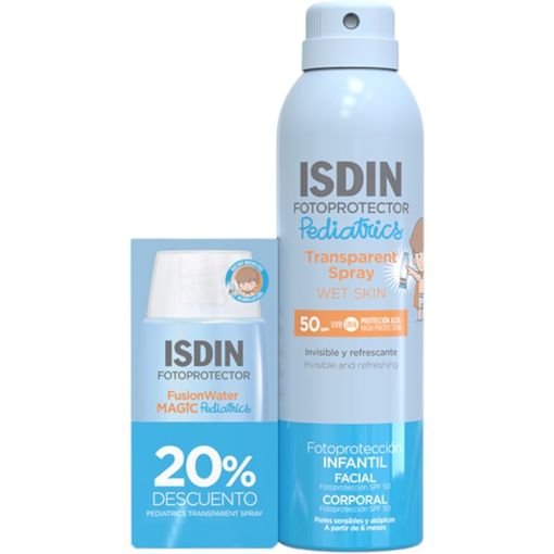 ISDIN Pediatrics Face and Body Sunscreen SPF50 2-Pack