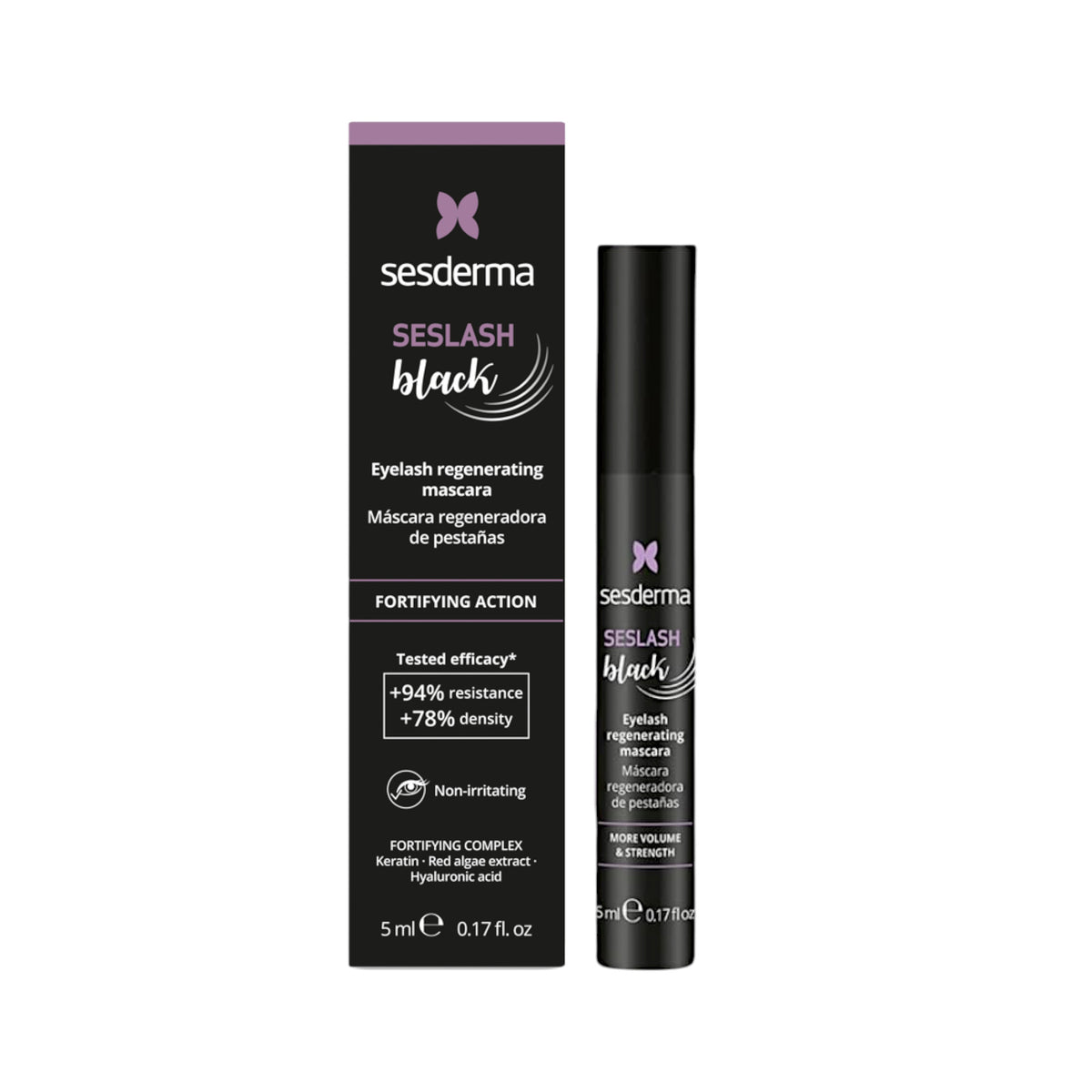 SESDERMA SESLASH BLACK regenerating mascara for eyelashes #black 5 ml