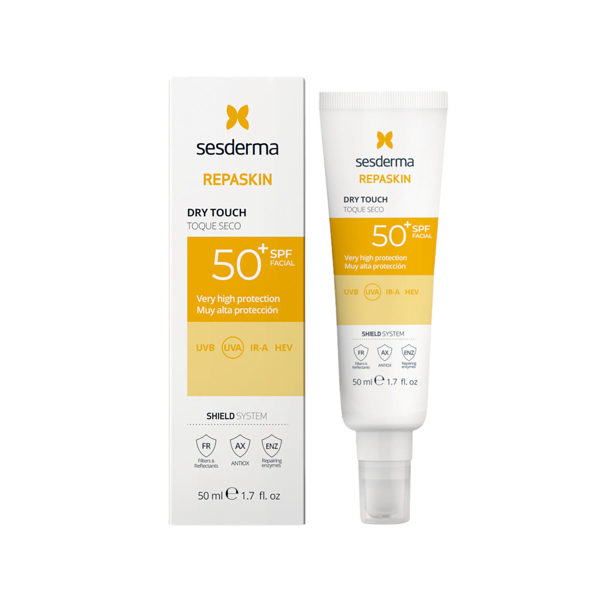 SESDERMA REPASKIN FACIAL photoprotective dry touch SPF50+ 50 ml