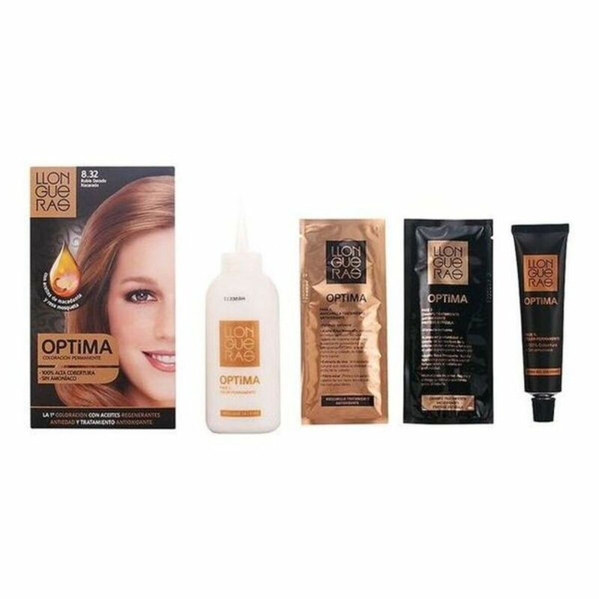 LLONGUERAS OPTIMA hair colour #8.32-light blond natural 1 u