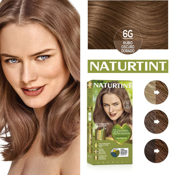 NATURTINT ammonia-free hair dye #6G-Dark Golden Blonde 170 ml