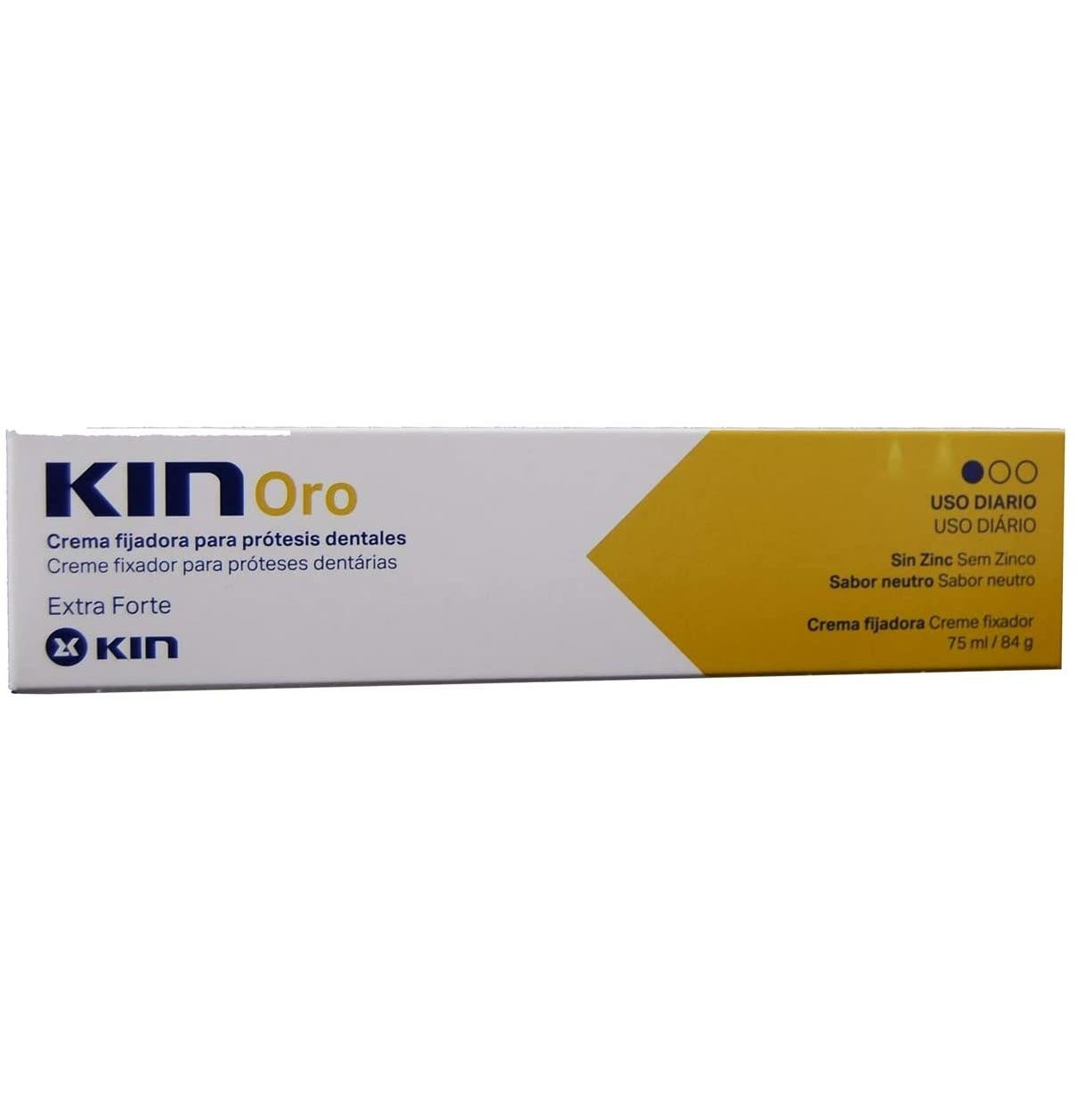 KIN ORO crema fijadora para prótesis dentales 75 ml
