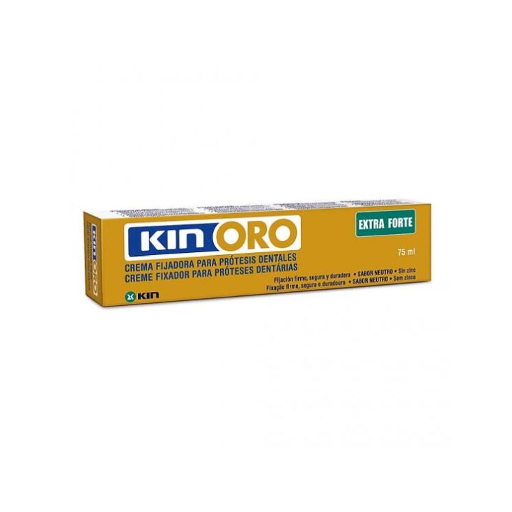 KIN ORO crema fijadora para prótesis dentales 75 ml