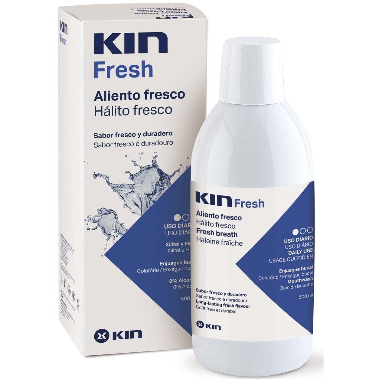 KIN FRESH aliento fresco enjuague bucal 500 ml