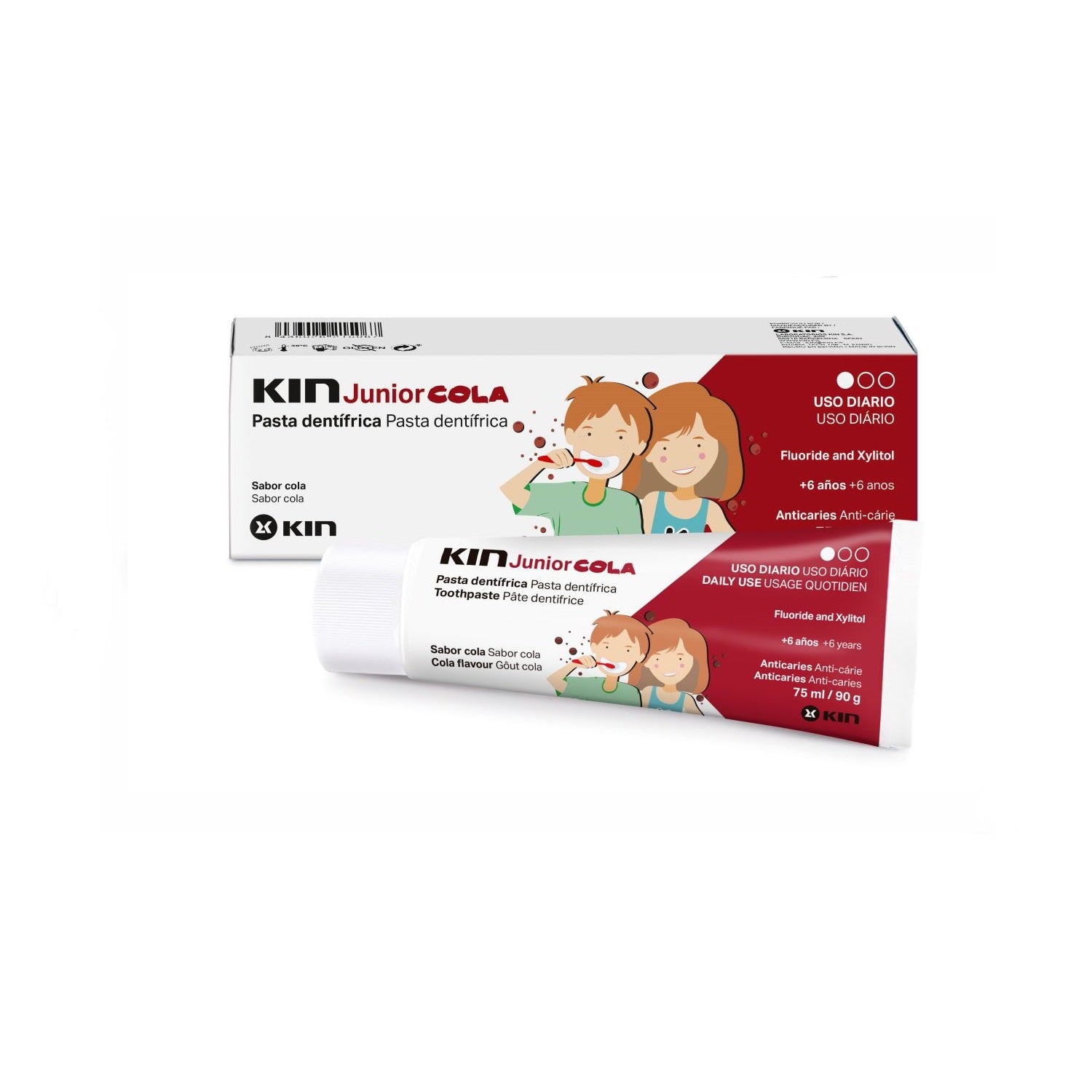 FLUORKIN JUNIOR toothpaste #cola 75 ml