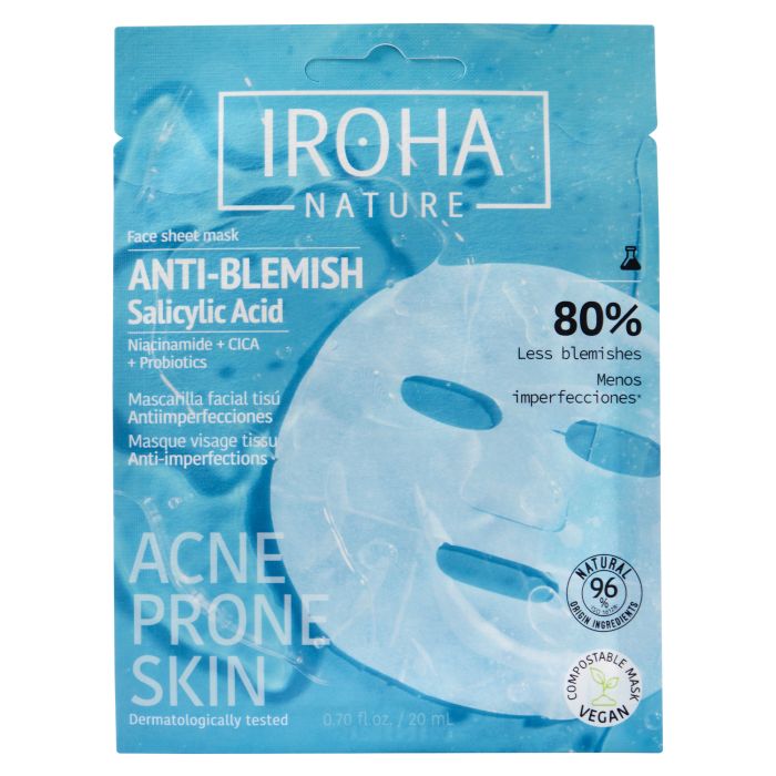 IROHA ANTI-BLEMISH anti-blemish tissue facial mask 1 u