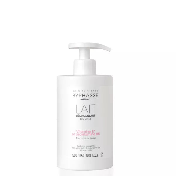 BYPHASSE DOUCEUR MAKE-UP REMOVER MILK vitamin E and provitamin B5 500 ml