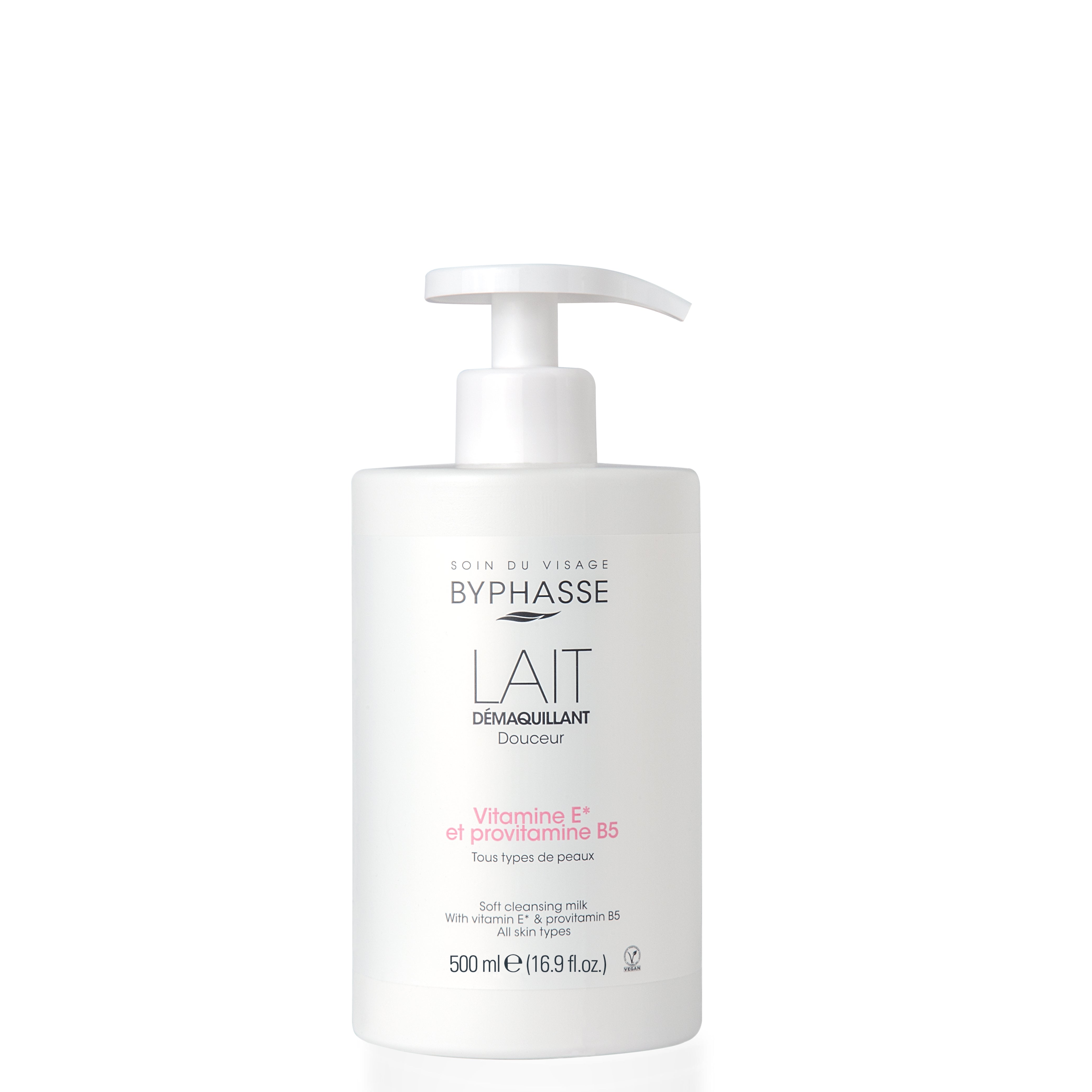 BYPHASSE DOUCEUR MAKE-UP REMOVER MILK vitamin E and provitamin B5 500 ml