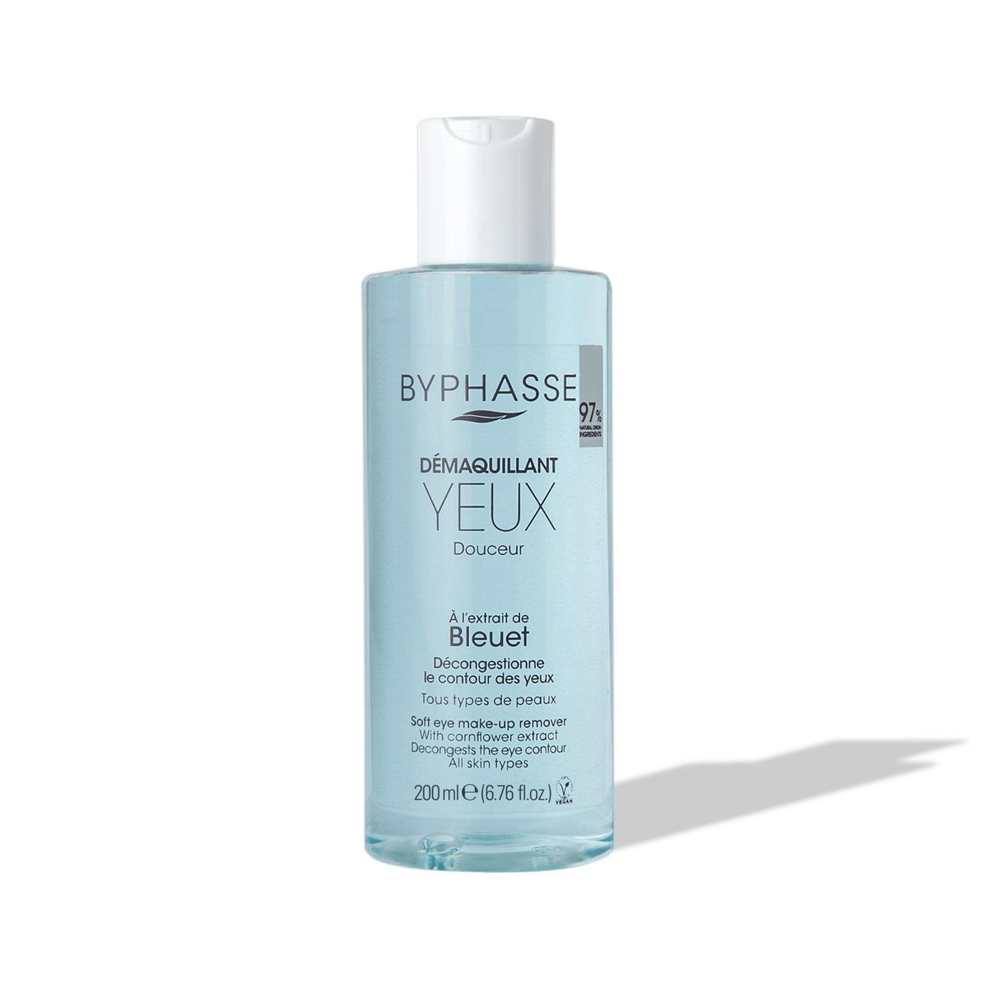 BYPHASSE DOUCEUR EYE MAKE-UP REMOVER cornflower extract 200 ml