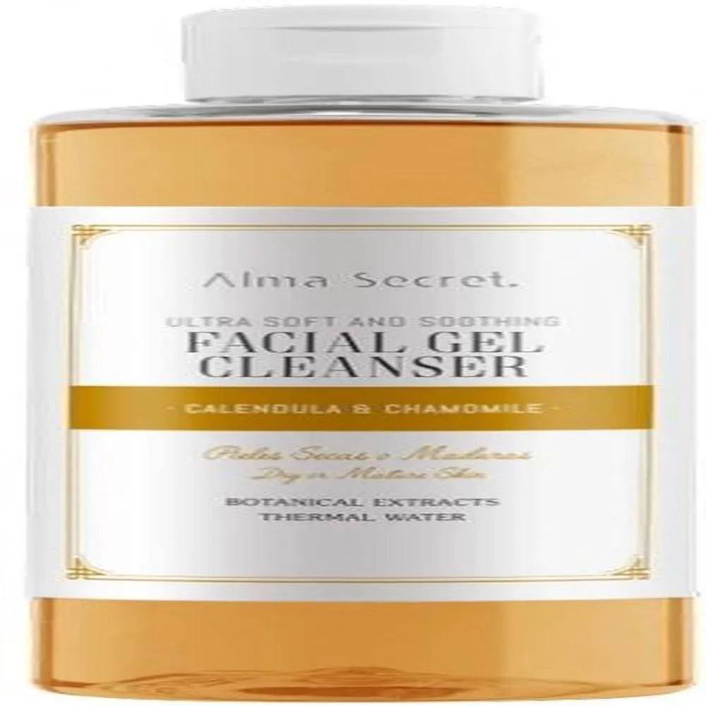 ALMA SECRET FACIAL GEL CLEANSER gentle and calming calendula &amp; chamomile 200 ml