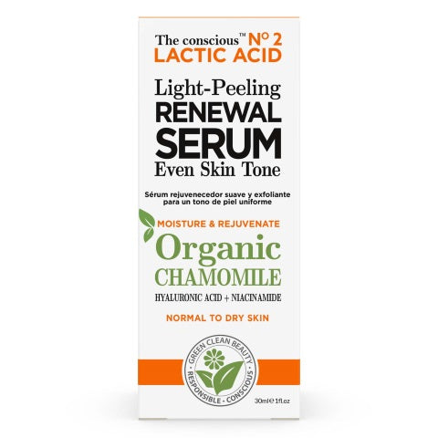THE CONSCIOUS™ LACTIC ACID light peeling renewal serum organic chamomile 30 ml