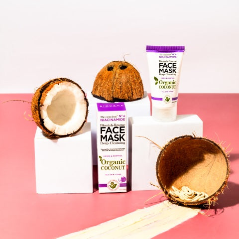 THE CONSCIOUS™ NIACINAMIDE blemish-rescue face mask organic coconut 50 ml