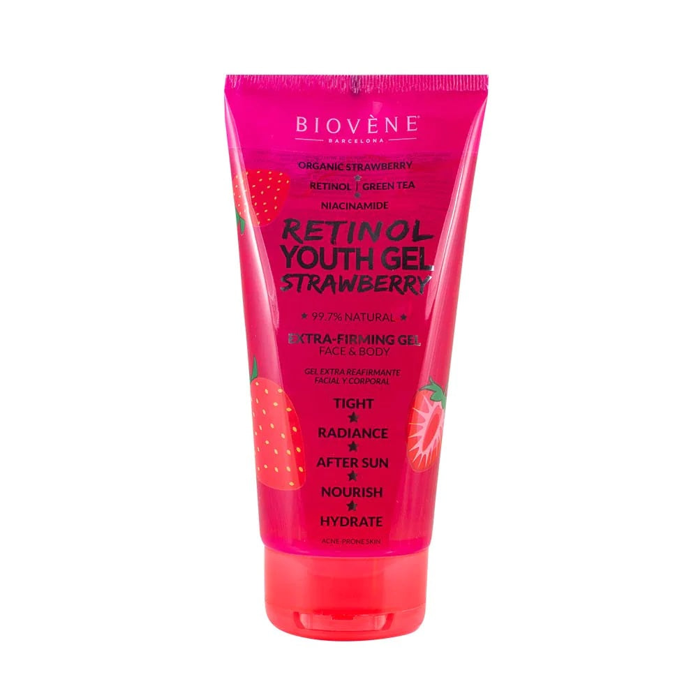 BIOVÈNE RETINOL YOUTH GEL STRAWBERRY extra-firming face & body 200 ml