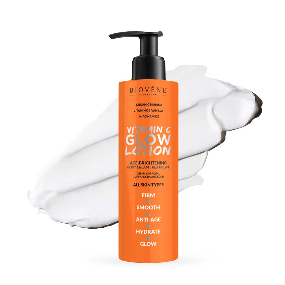 BIOVÈNE VITAMIN C GLOW LOTION age-brightening body cream treatment 200 ml