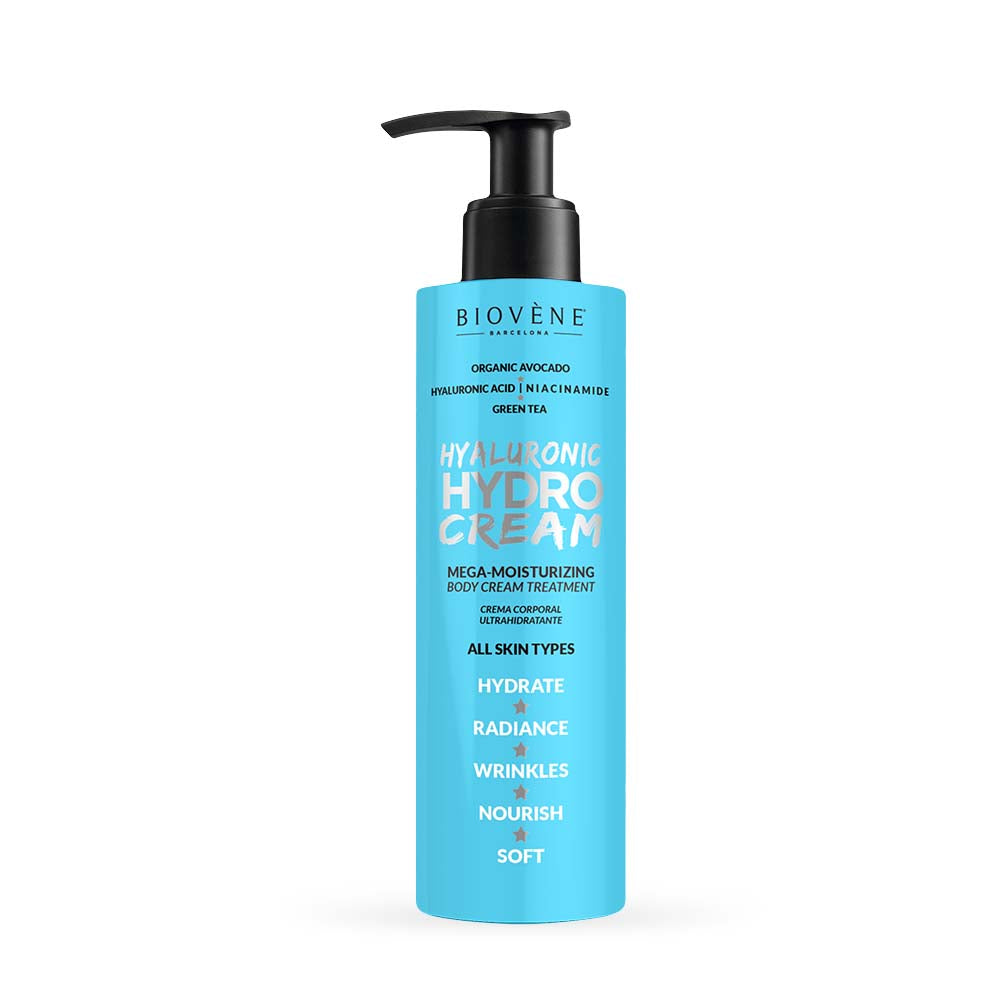 BIOVÈNE HYALURONIC HYDRO CREAM mega-moisturizing body cream treatment 200 ml