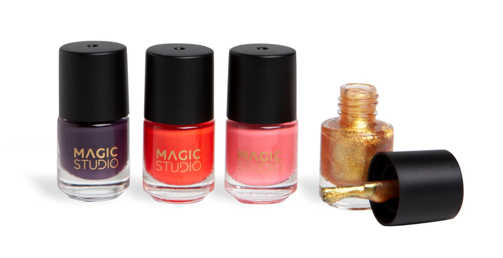 MAGIC STUDIO COLORFUL NAILS LOT 4 pcs