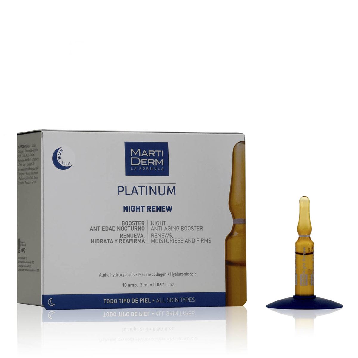 MARTIDERM PLATINUM NIGHT RENEW ampoules 10 x 2 ml
