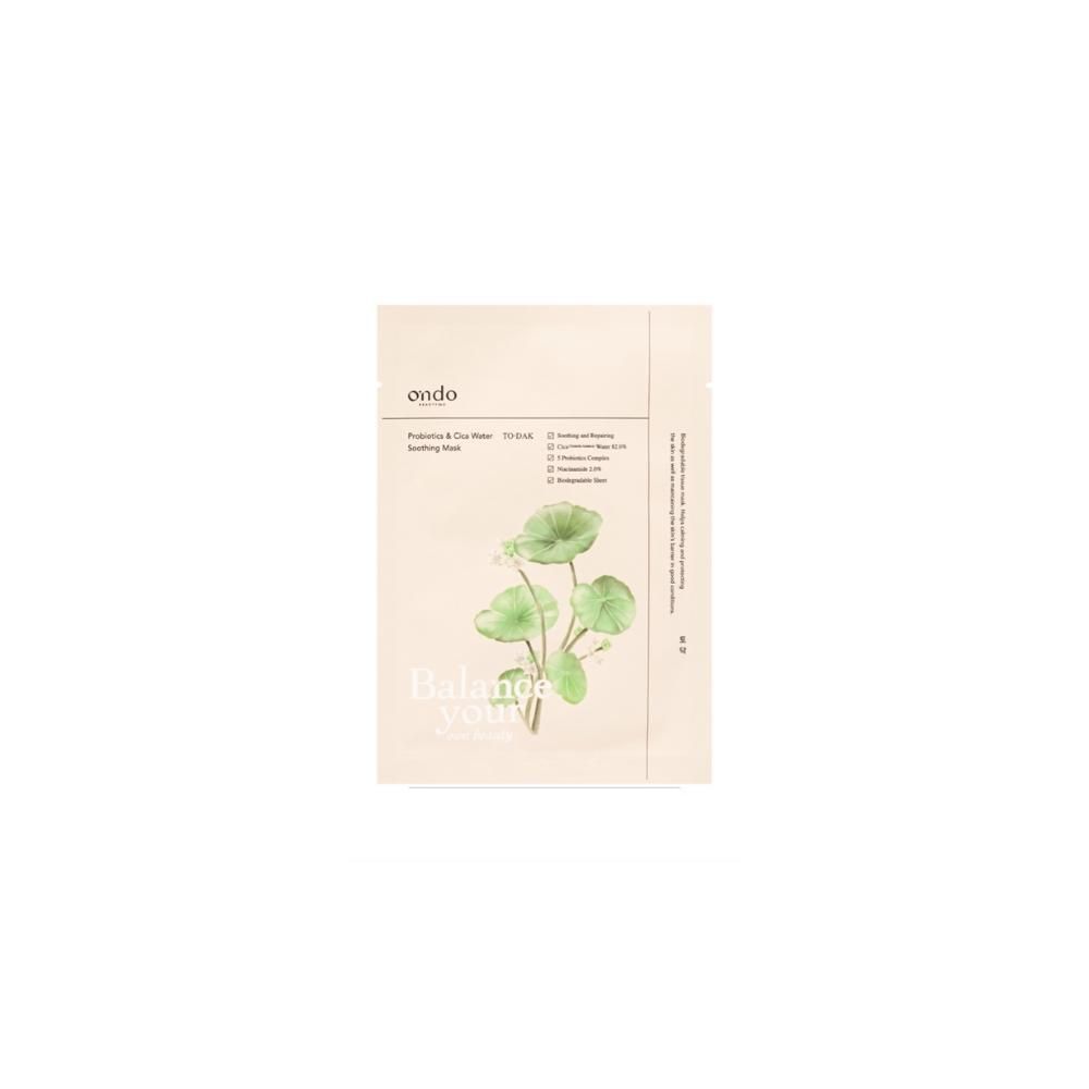 ONDO BEAUTY 36.5 PROBIOTICS & CICA WATER soothing mask 25 ml