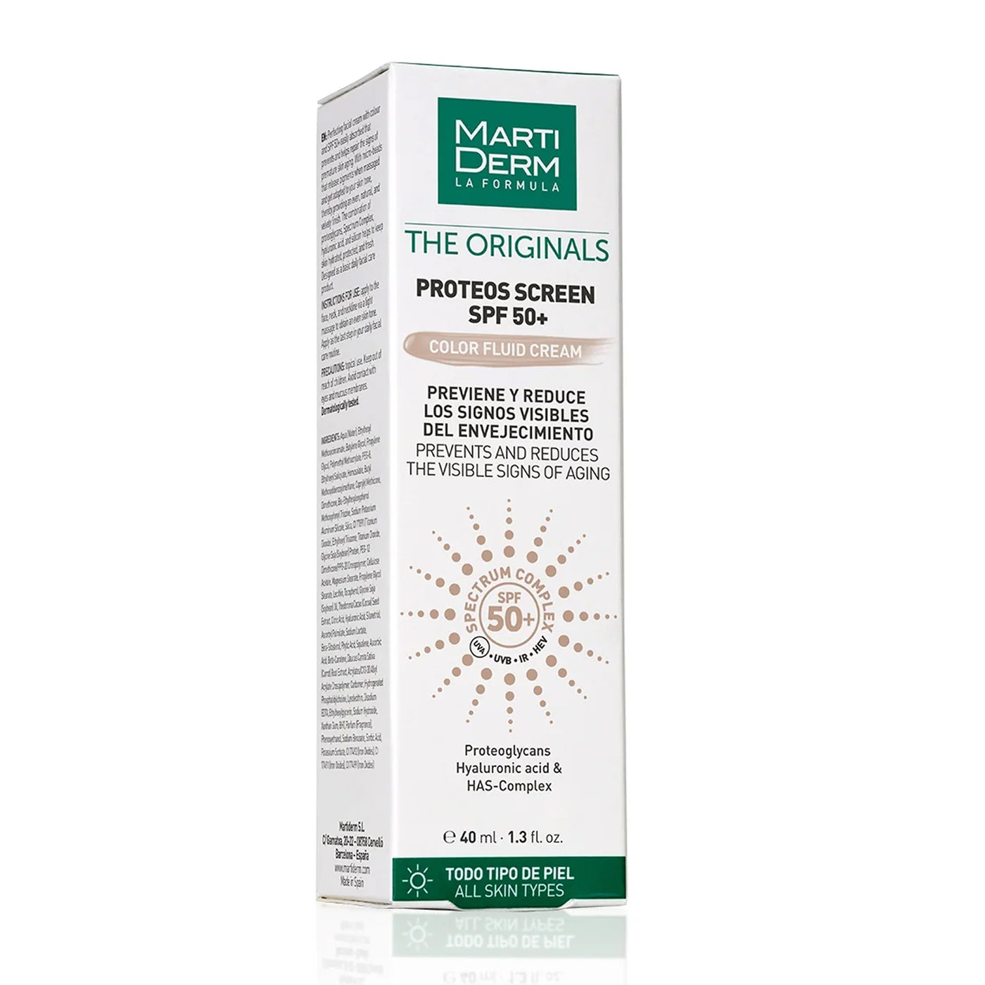 MARTIDERM THE ORIGINALS PROTEOS SCREEN tinted cream SPF50+ 40 ml