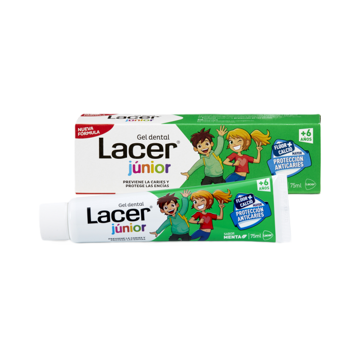 LACER JUNIOR gel dental menta 75 ml