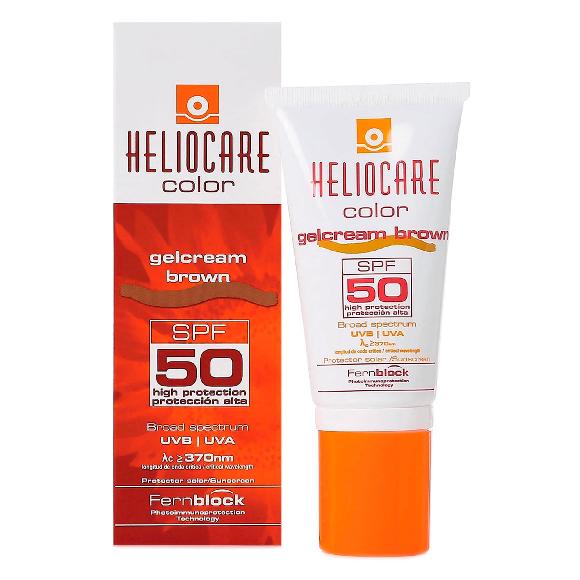 HELIOCARE COLOR sunscreen with cream gel color SPF50 #brown 50 ml